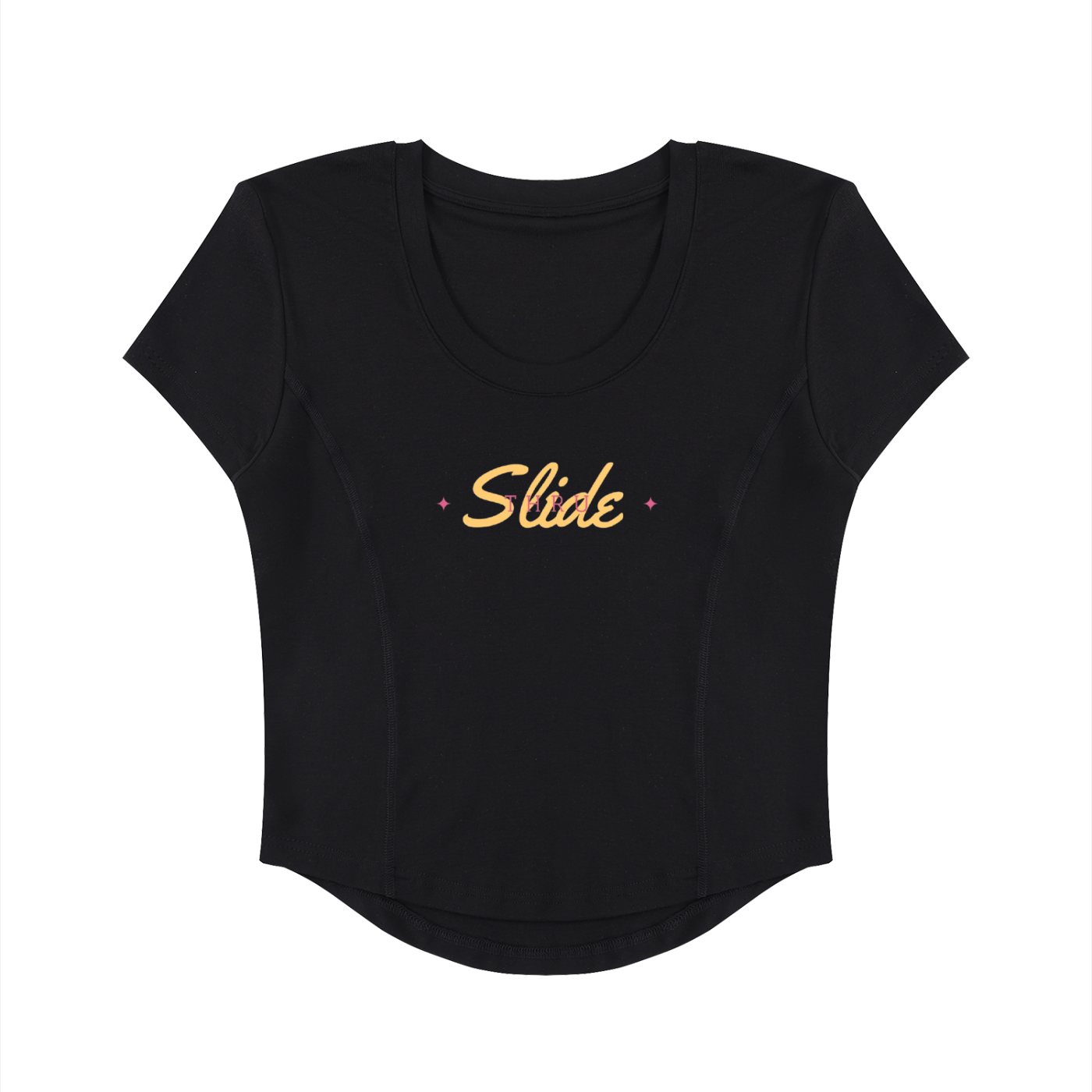 Slide Thru - Women's Paneled Crop T-Shirt