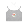 Contrast Binding Halter Tank Top