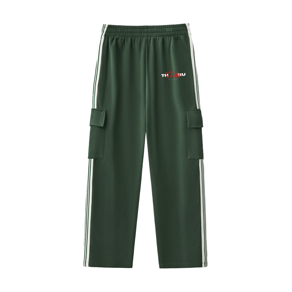 Side Stripe Straight-Leg Pants