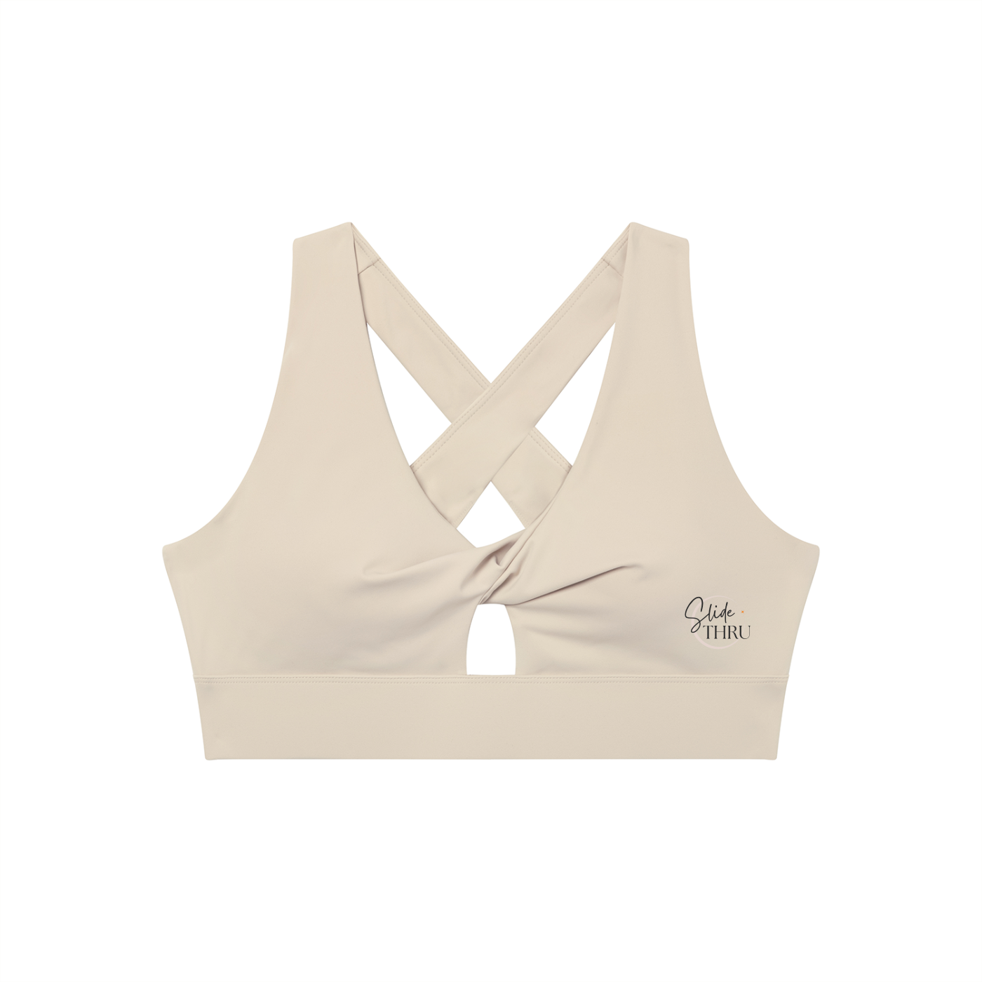 Women's Twist Front V-Neck Sports Bra