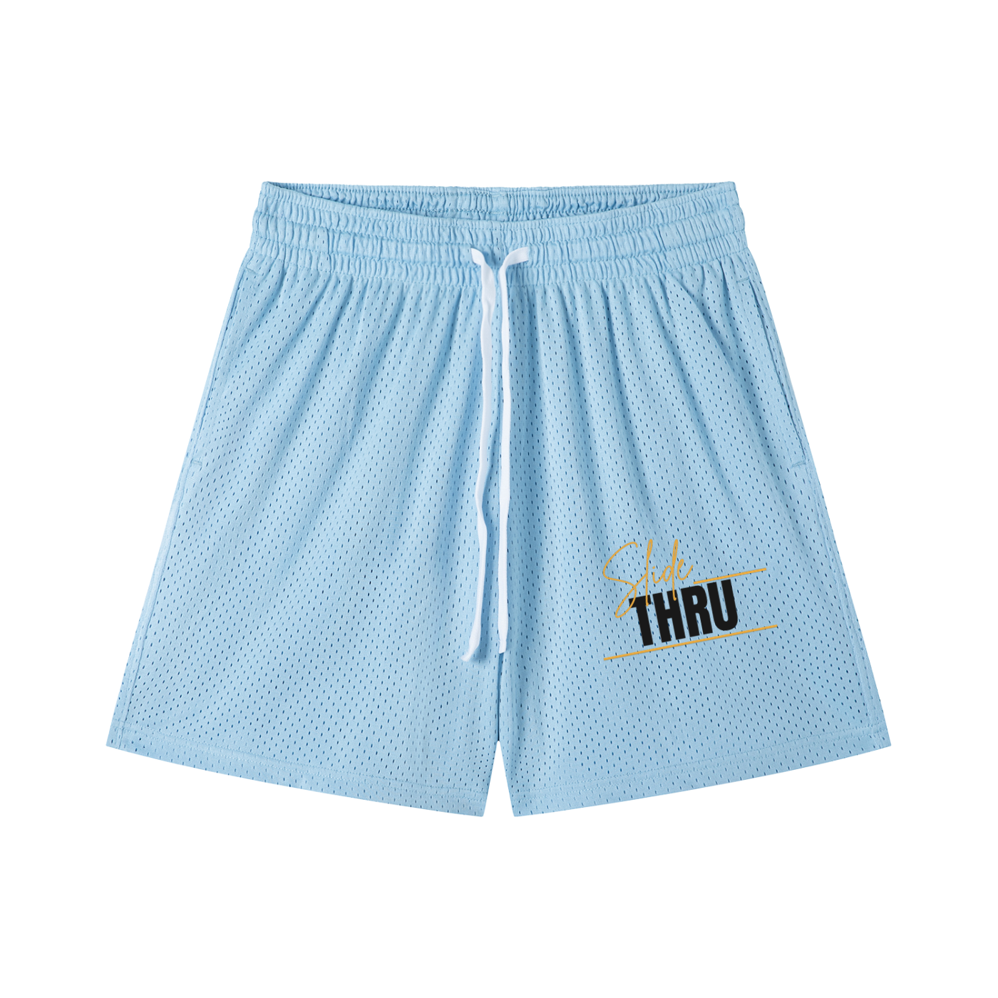 Mesh Drawstring Shorts
