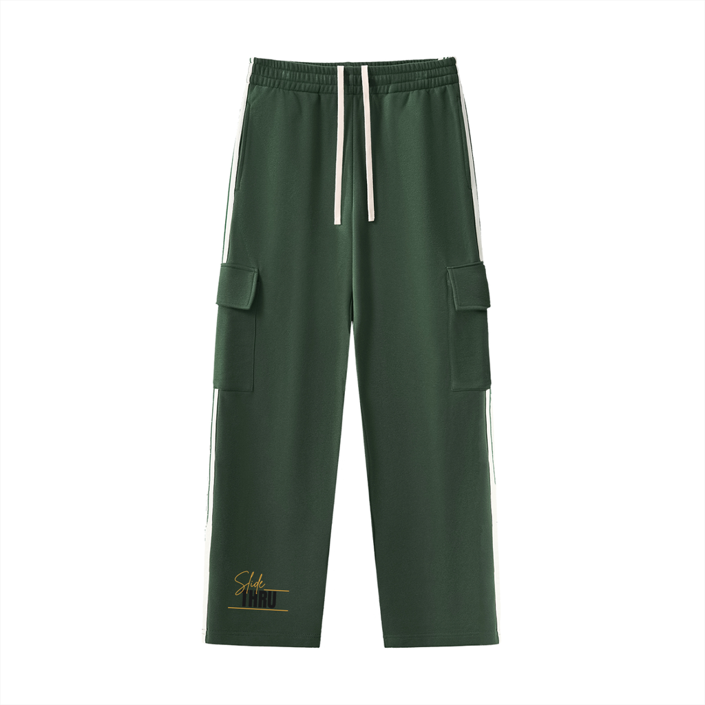 Side Stripe Straight-Leg Pants
