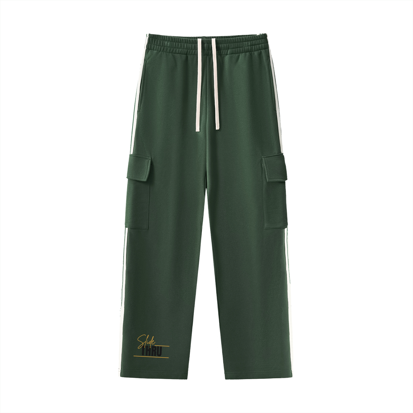 Side Stripe Straight-Leg Pants