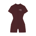 Women's Quarter-Zip Short Sleeve Romper