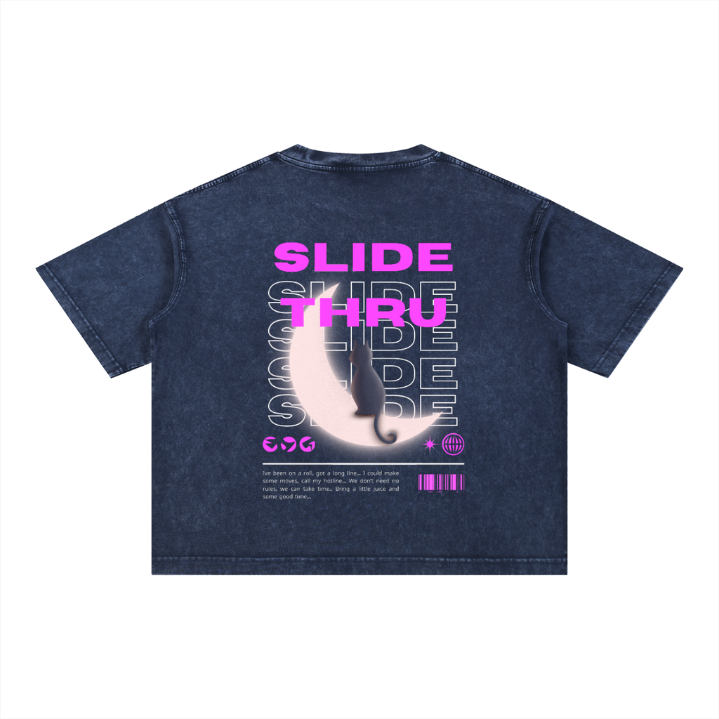 Mineral Wash Boxy Cotton T-Shirt