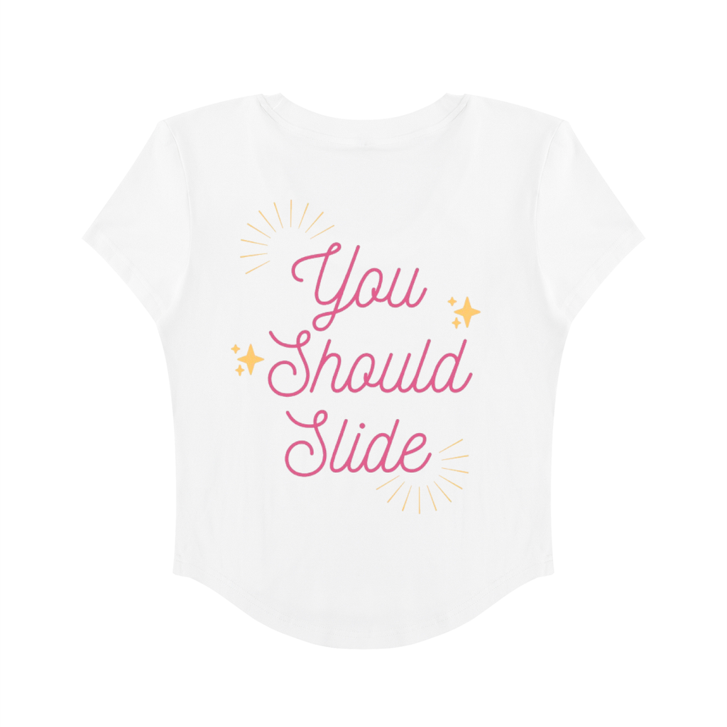 Slide Thru - Women's Paneled Crop T-Shirt