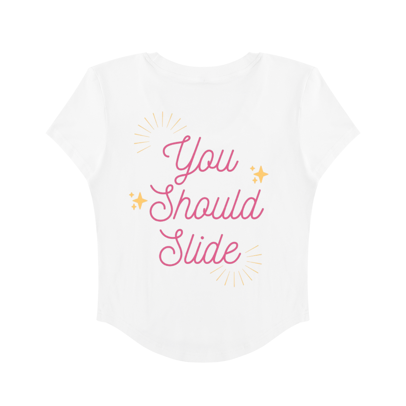 Slide Thru - Women's Paneled Crop T-Shirt