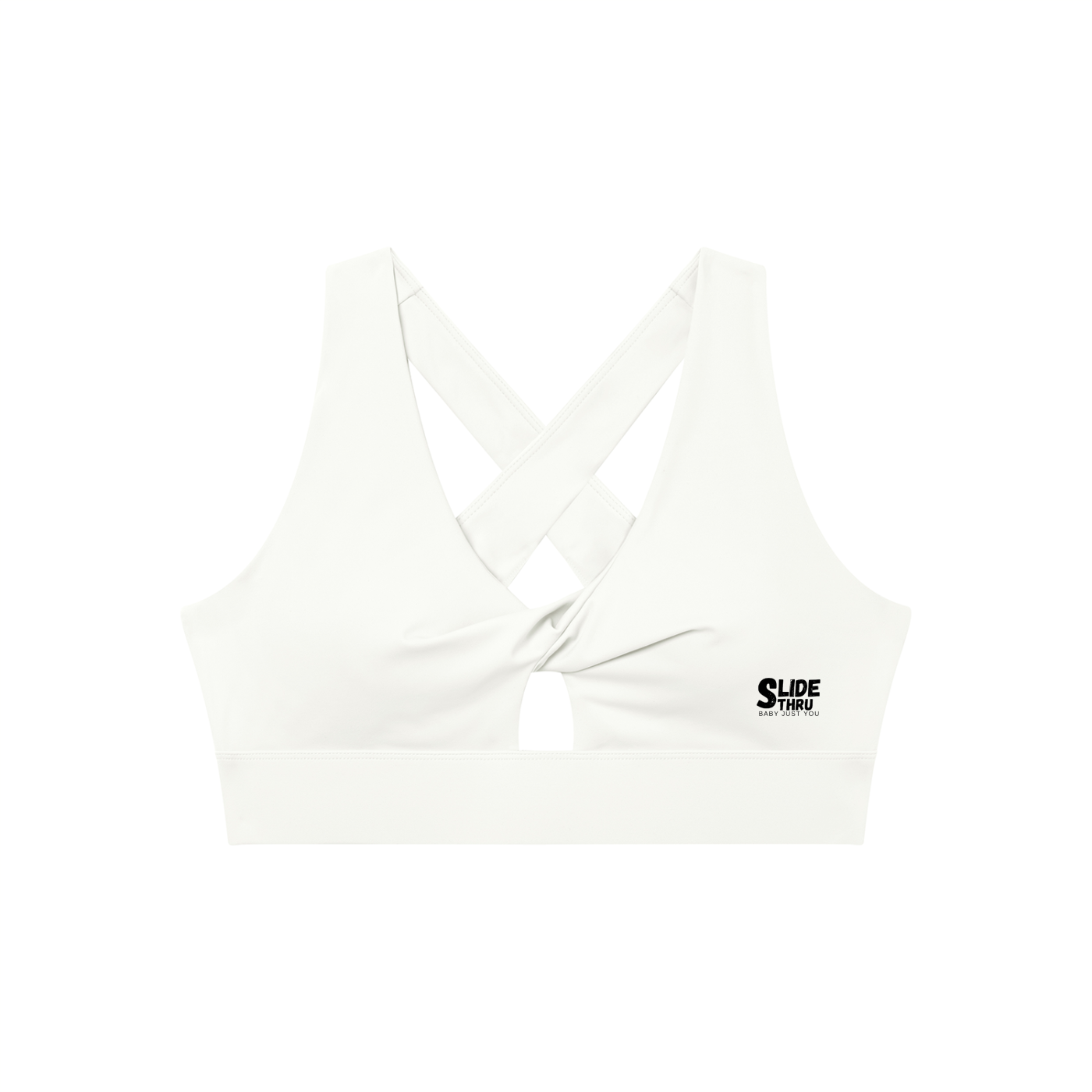 Women's Twist Front V-Neck Sports Bra