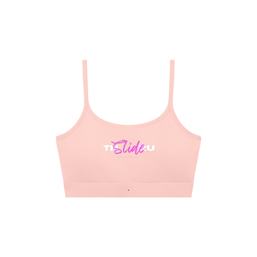 Women's Solid U-Neck Sports Bra