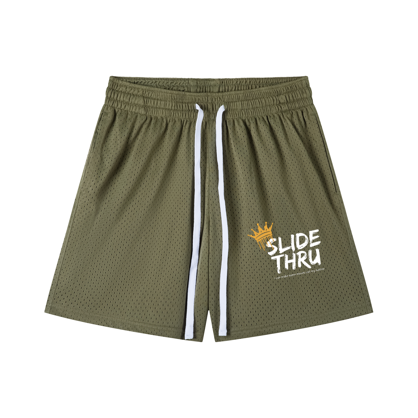 Mesh Drawstring Shorts