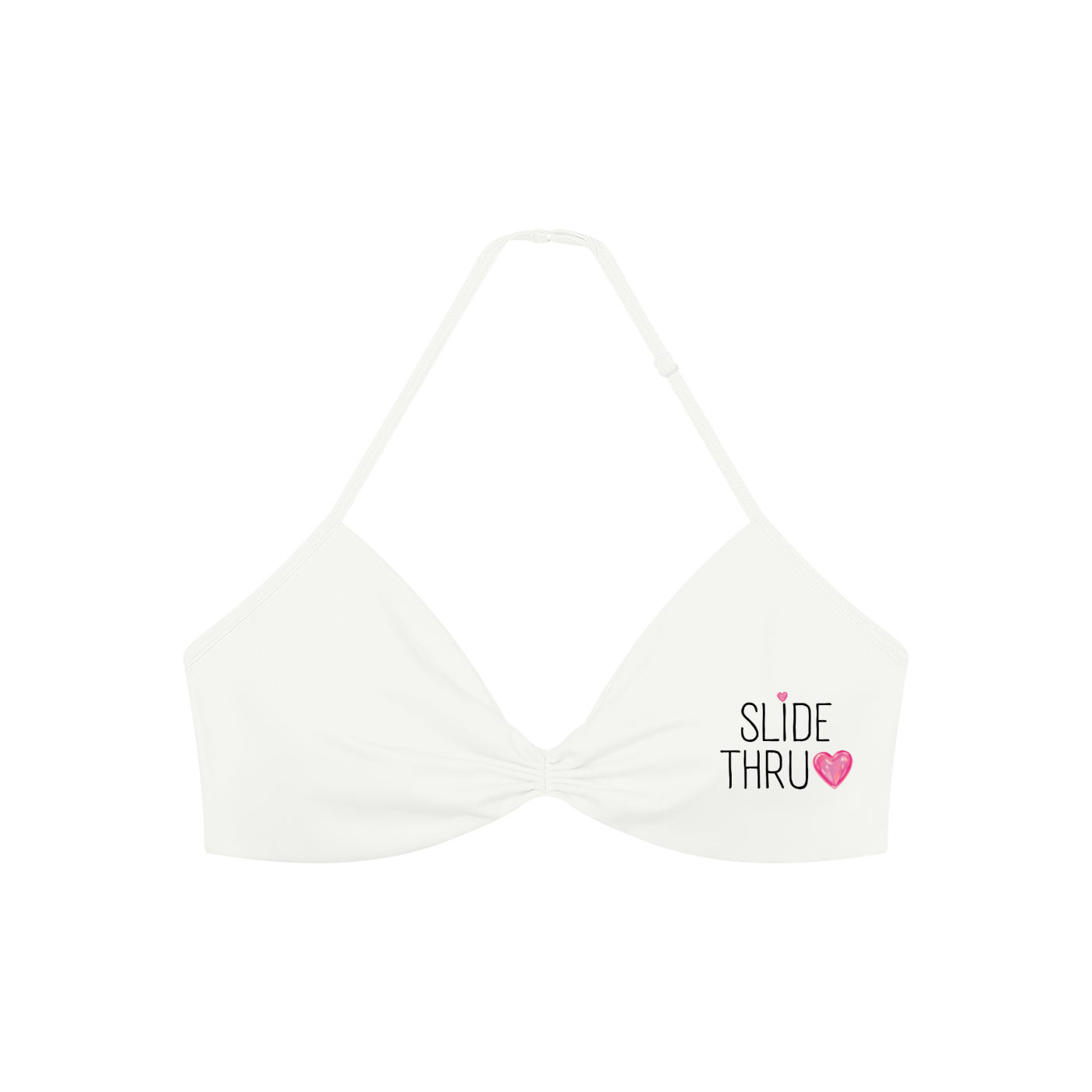 Women’s Ruched Halter-Neck Sports Bra