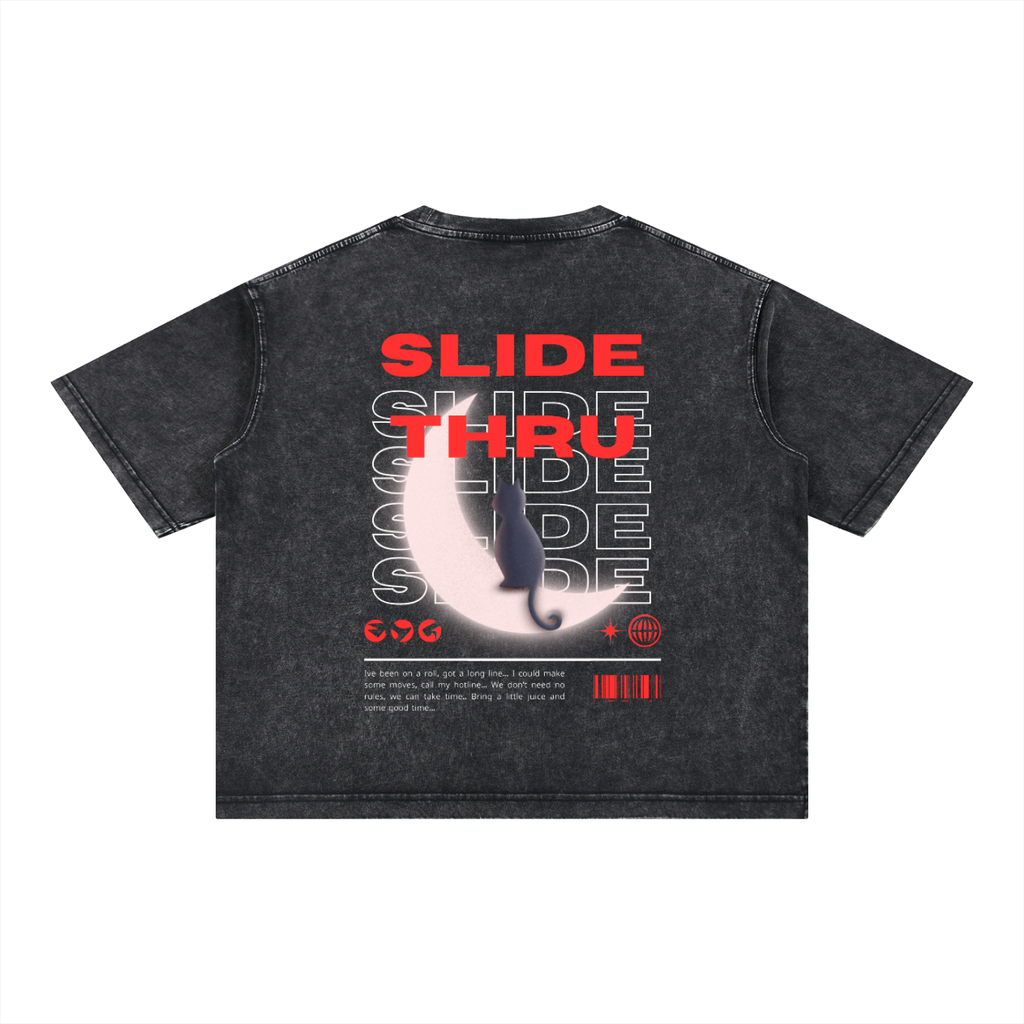 Mineral Wash Boxy Cotton T-Shirt