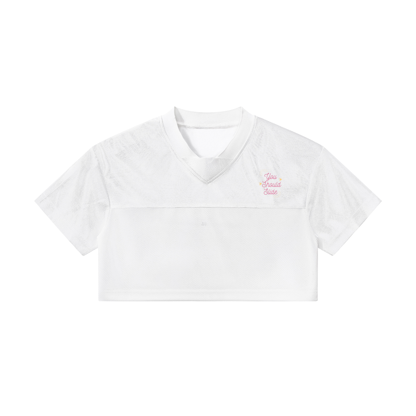 Women’s Cropped Paneled V-Neck Jersey
