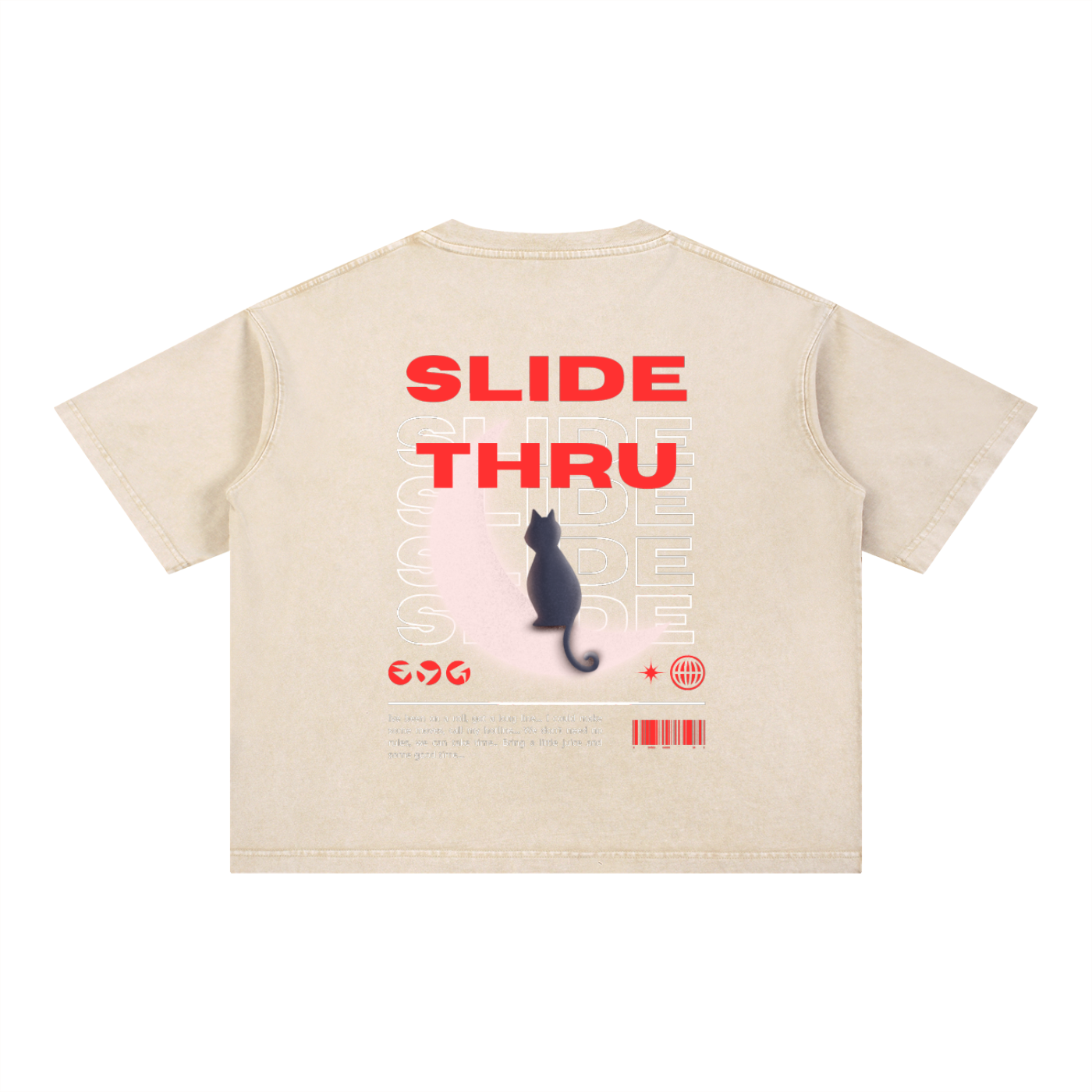 Mineral Wash Boxy Cotton T-Shirt