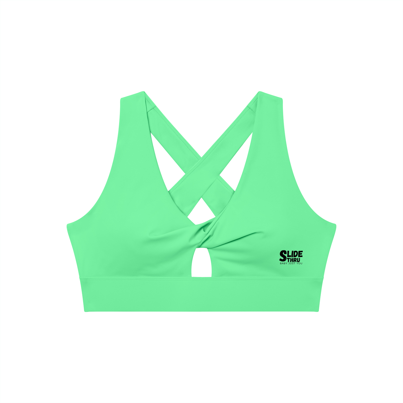 Women's Twist Front V-Neck Sports Bra