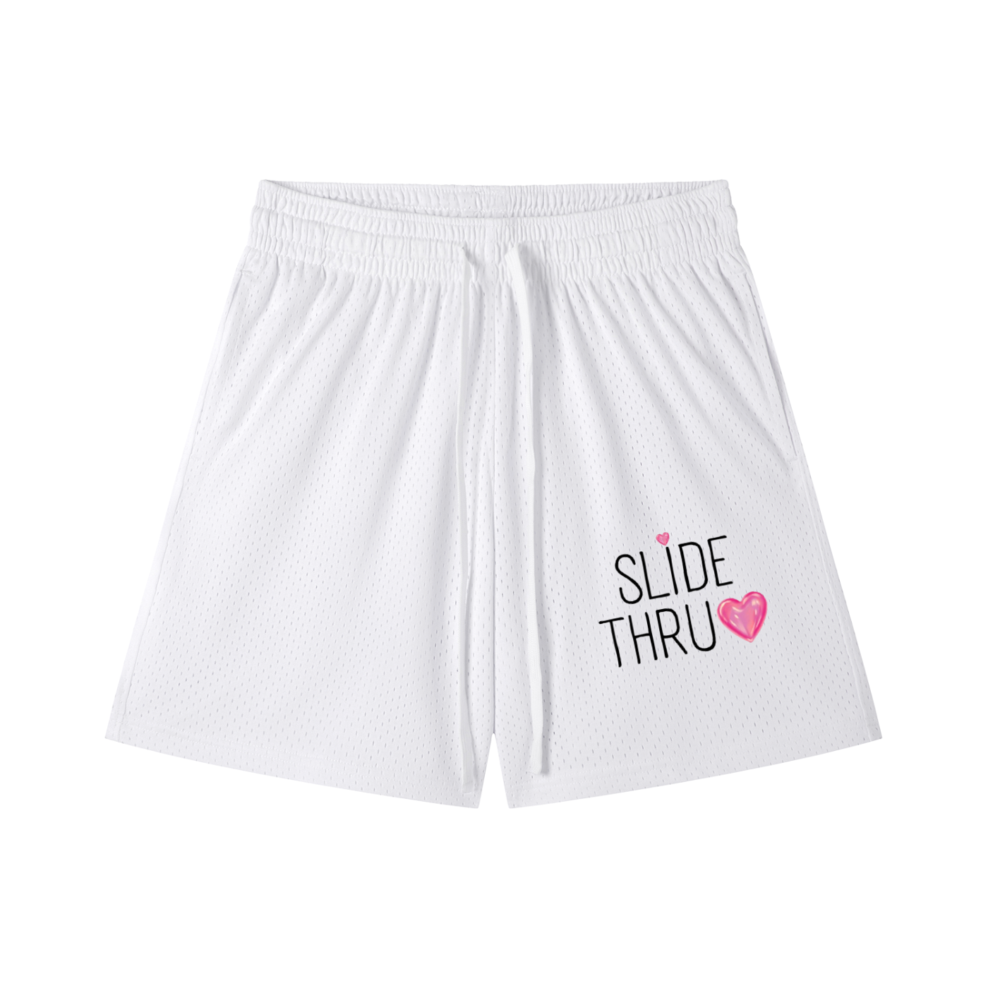 Mesh Drawstring Shorts