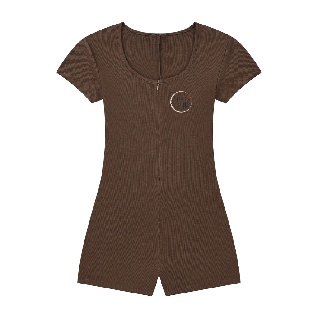 Women's Dual-Function Cape Tie-Waist Romper