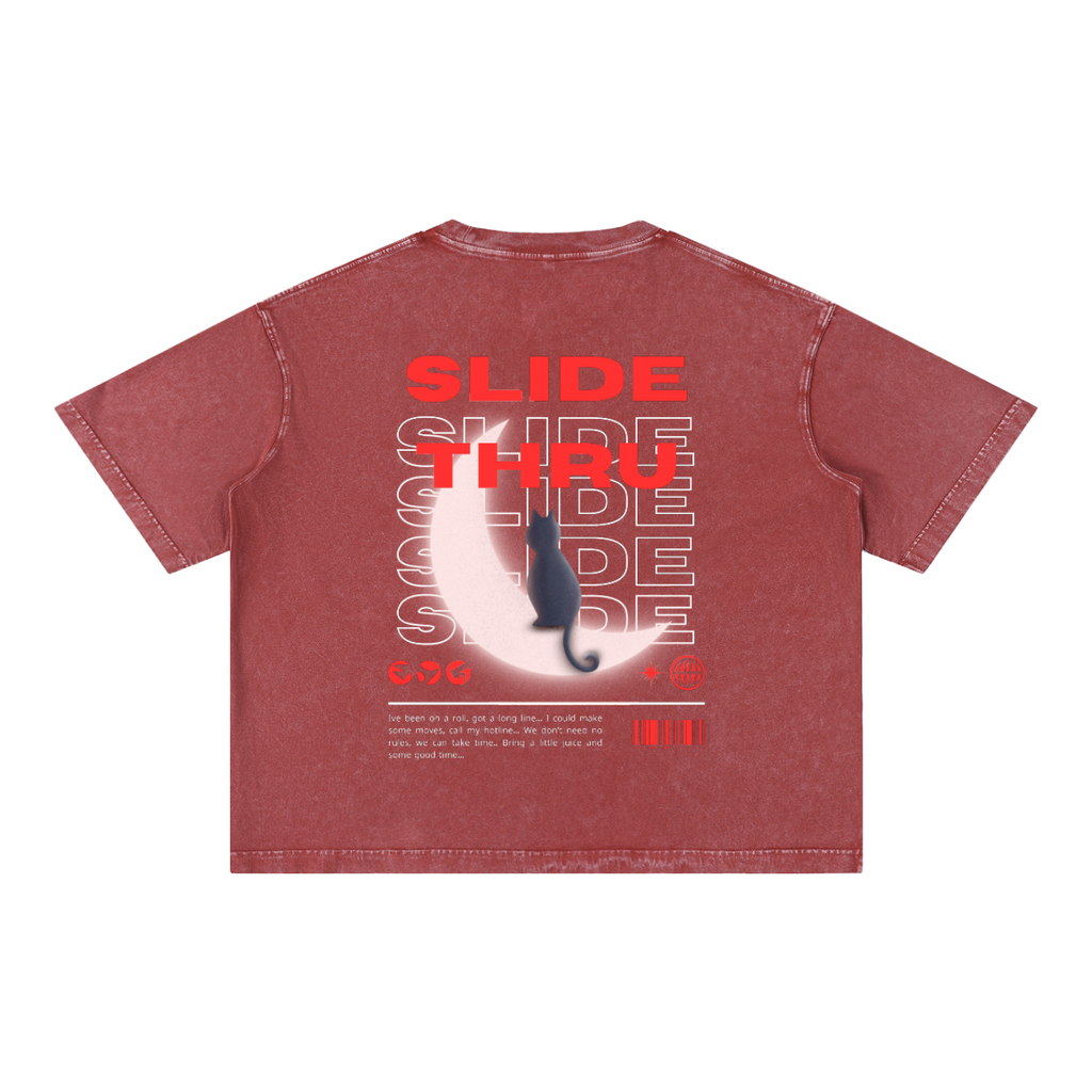 Mineral Wash Boxy Cotton T-Shirt