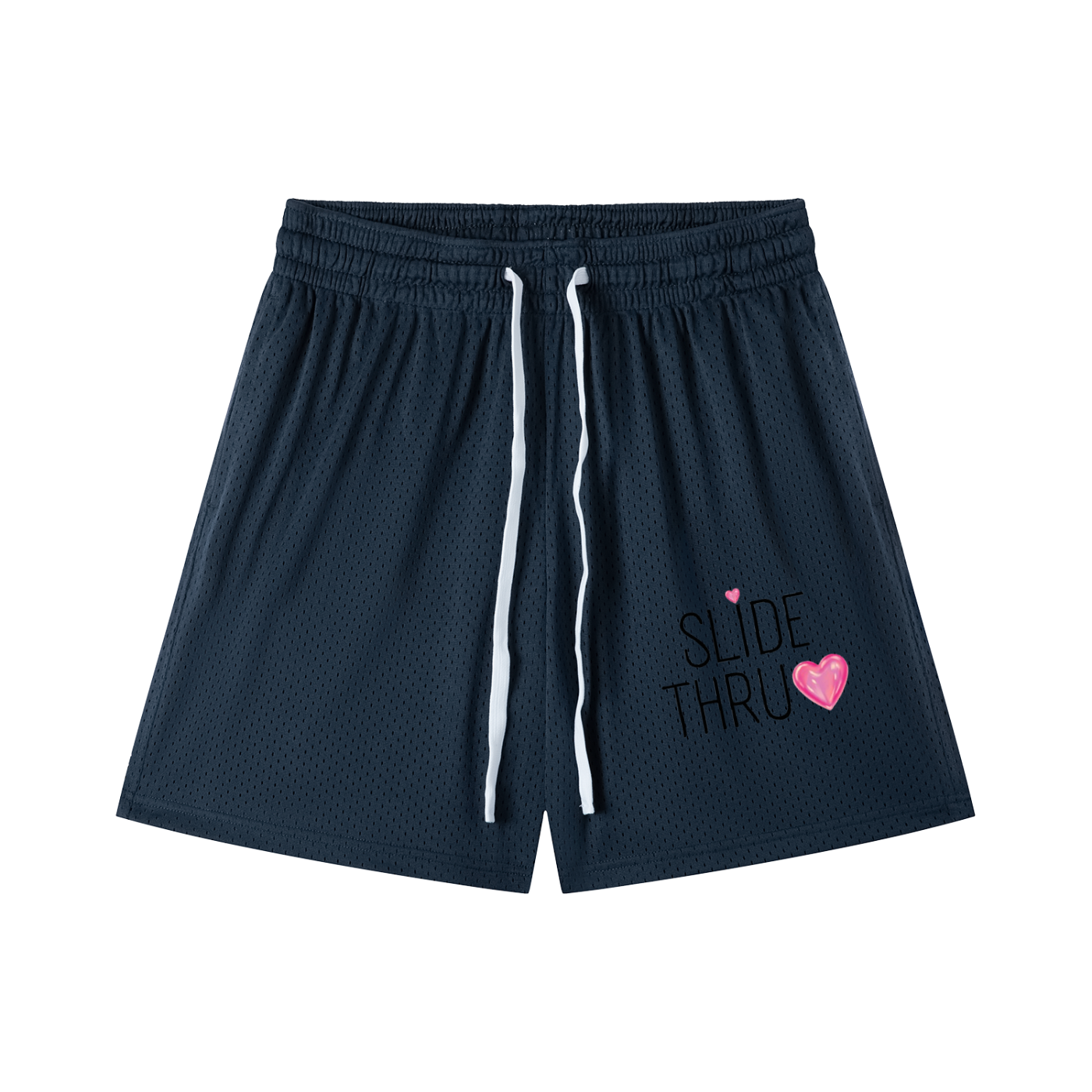Mesh Drawstring Shorts