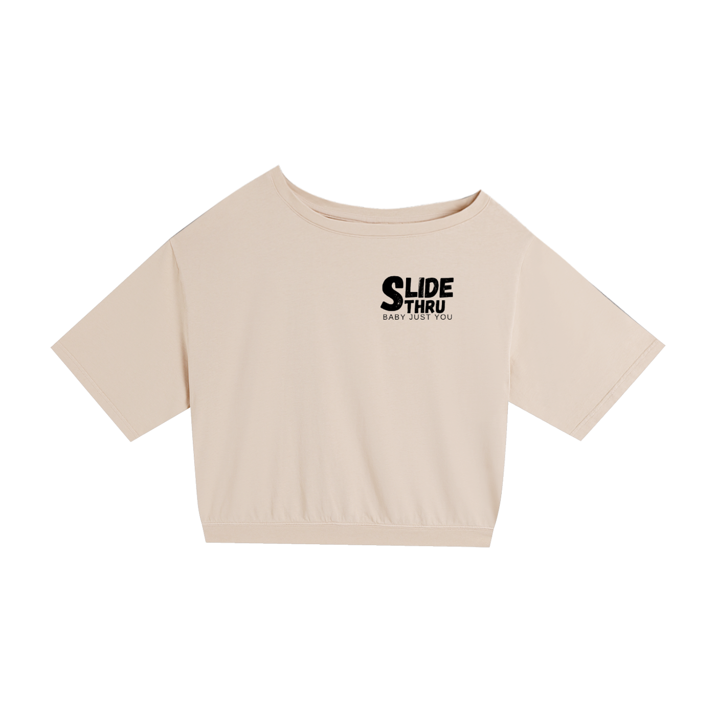 Asymmetric Shoulder Oversized Cotton T-Shirt