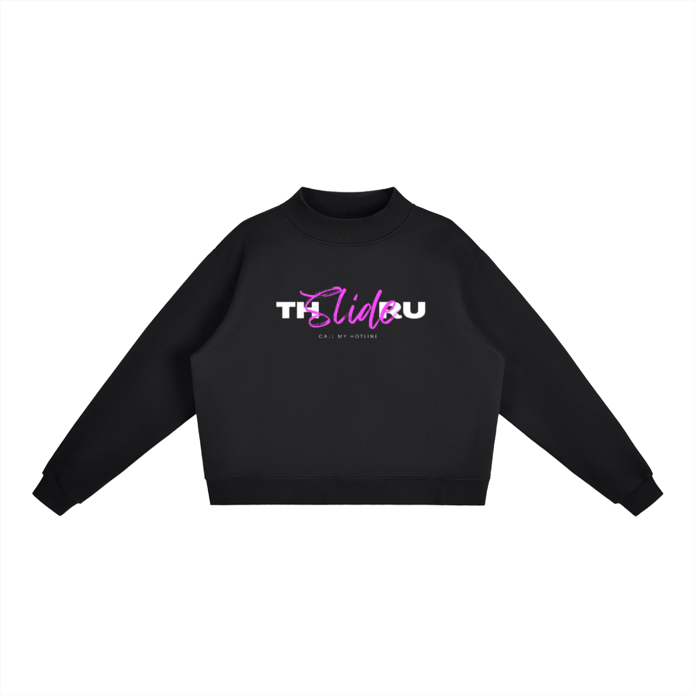 Essential Fleece Mock-Neck Crew Sweatshirt