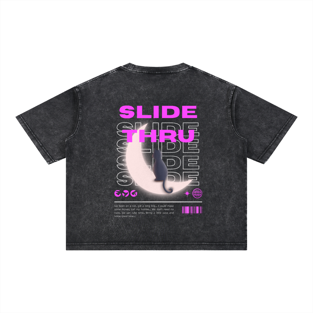 Mineral Wash Boxy Cotton T-Shirt