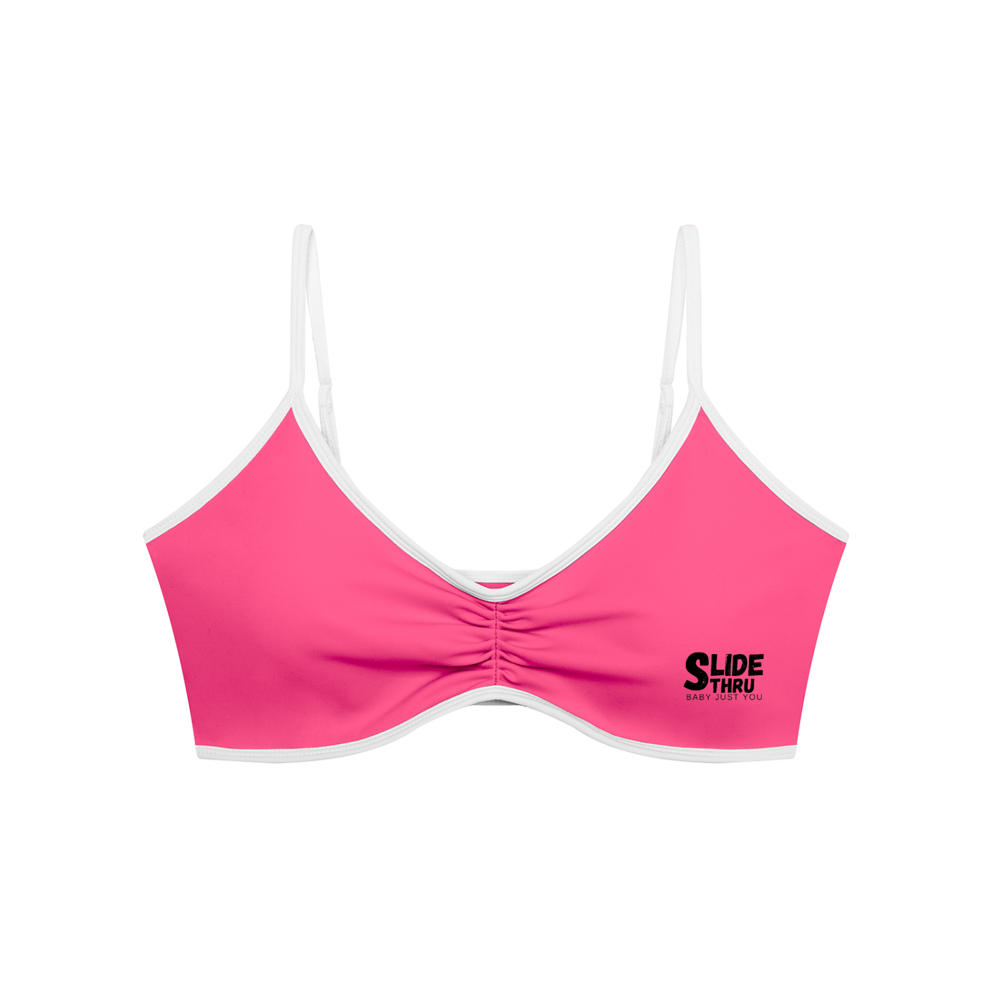 Women's Color Block Ruched V-Neck Sports Bra