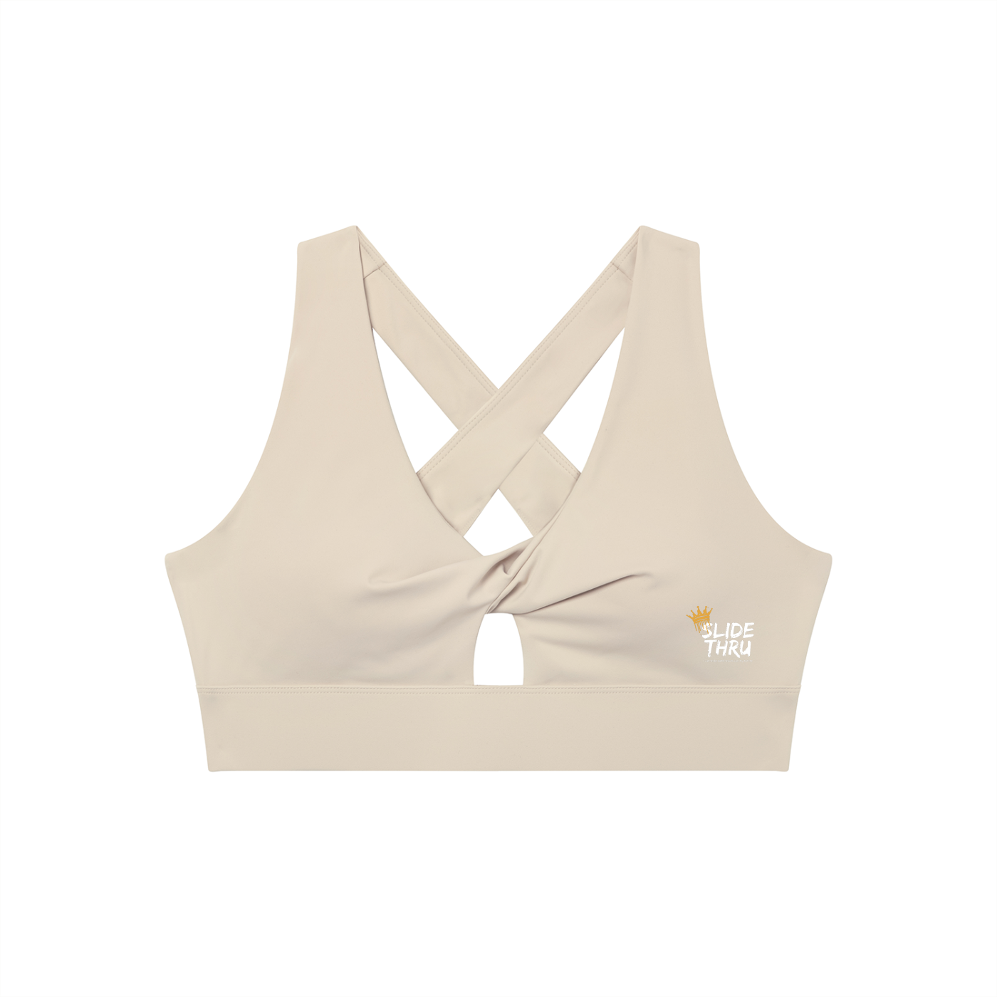 Women's Twist Front V-Neck Sports Bra