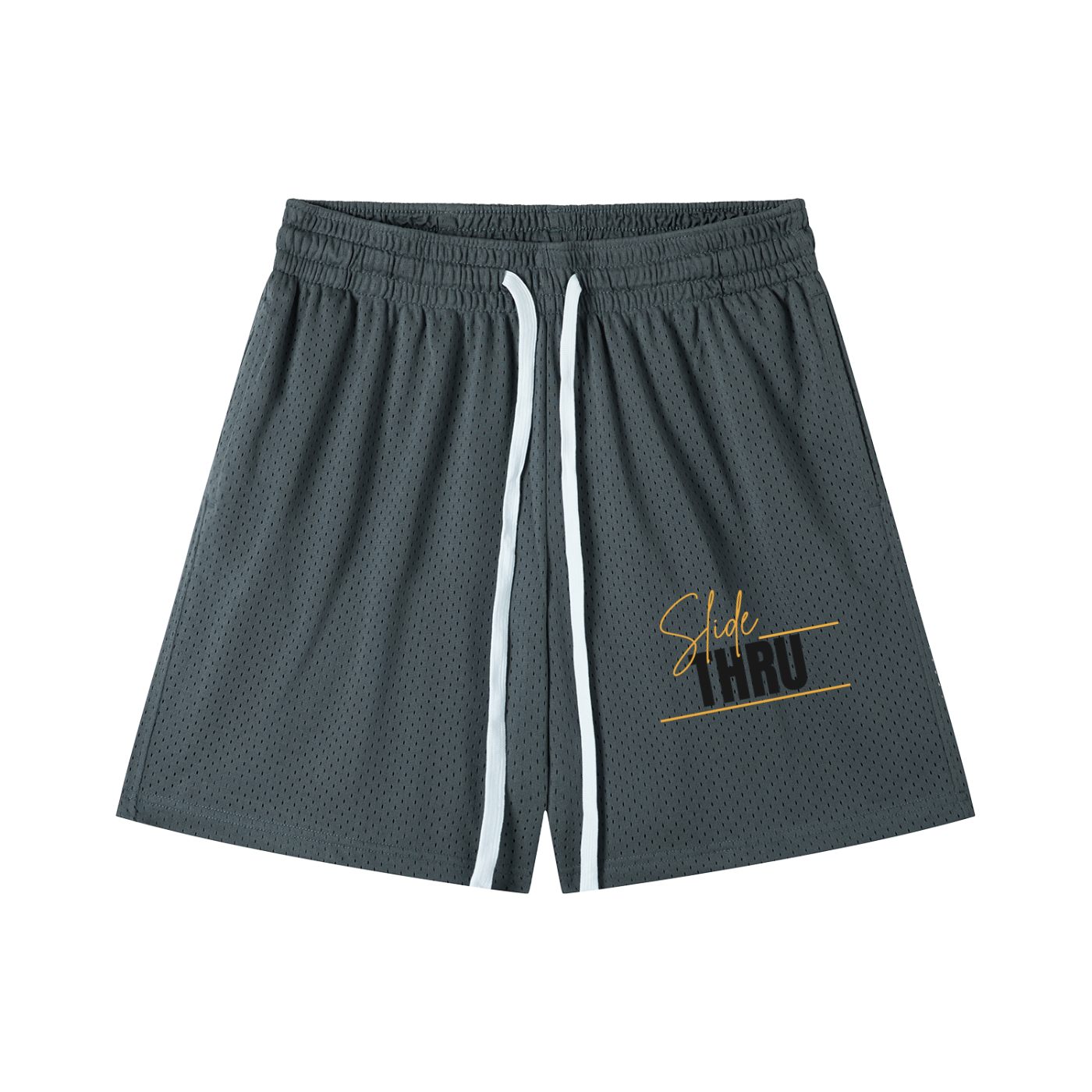 Mesh Drawstring Shorts