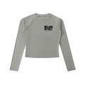 Dyed Washed Raglan Long Sleeve Slim T-Shirt