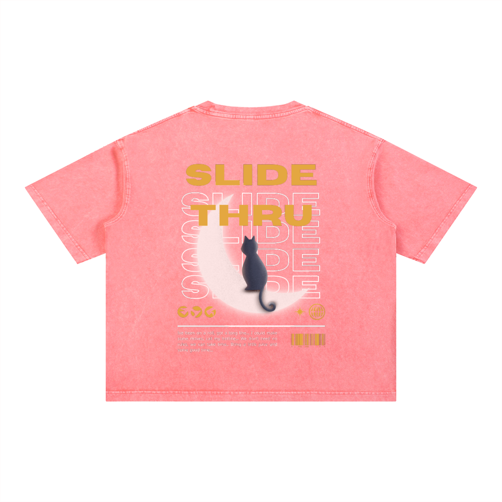 Mineral Wash Boxy Cotton T-Shirt