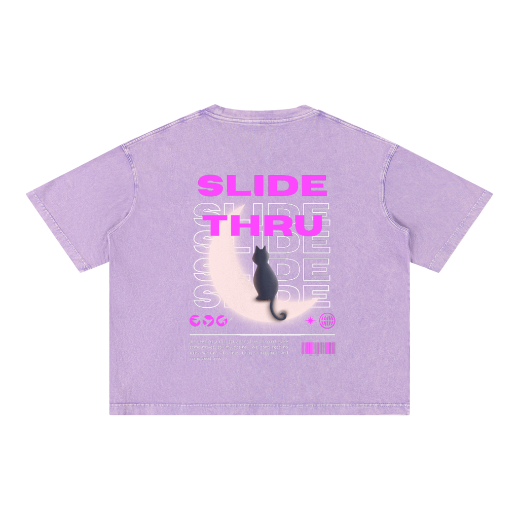 Mineral Wash Boxy Cotton T-Shirt