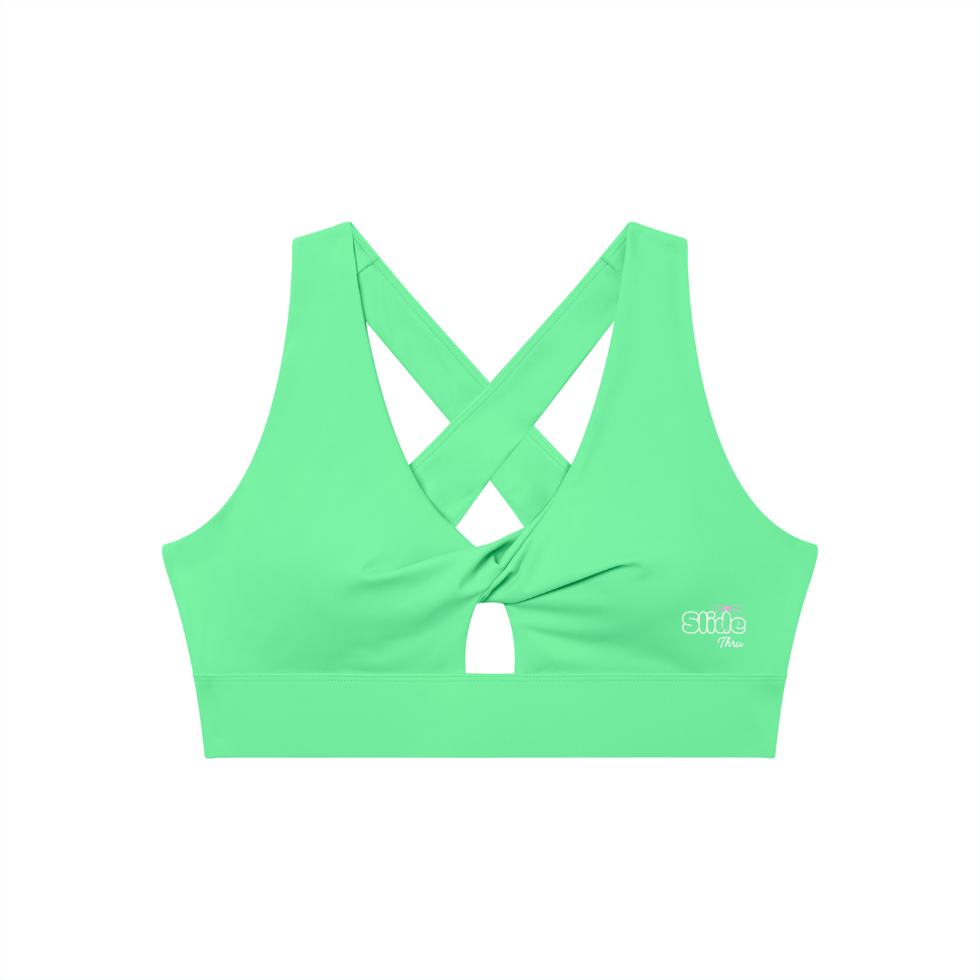 Women's Twist Front V-Neck Sports Bra
