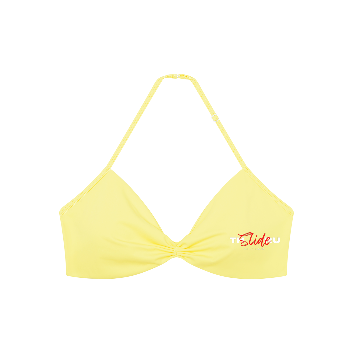 Women’s Ruched Halter-Neck Sports Bra