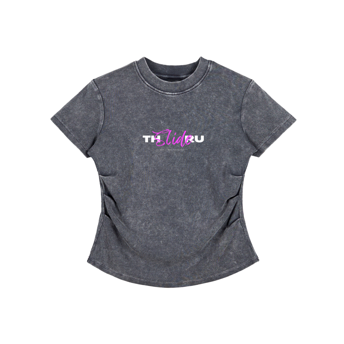 Vintage Washed Bodycon Cotton T-Shirt