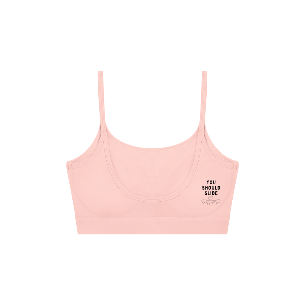 Women's Solid U-Neck Sports Bra