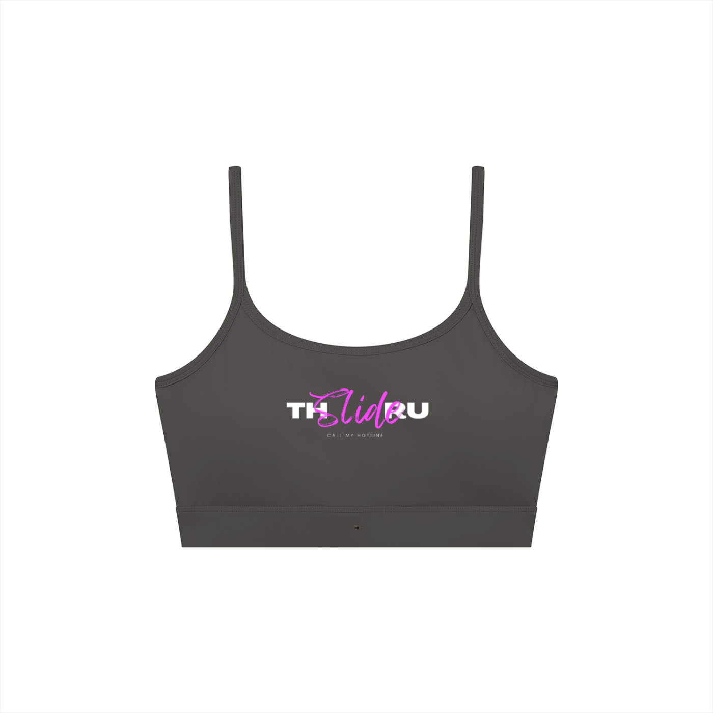 Women's Solid U-Neck Sports Bra