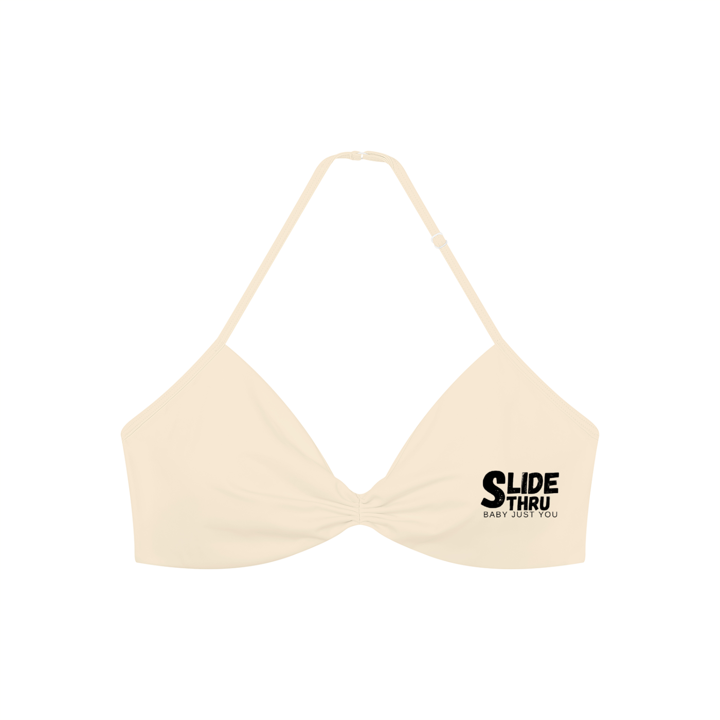 Women’s Ruched Halter-Neck Sports Bra