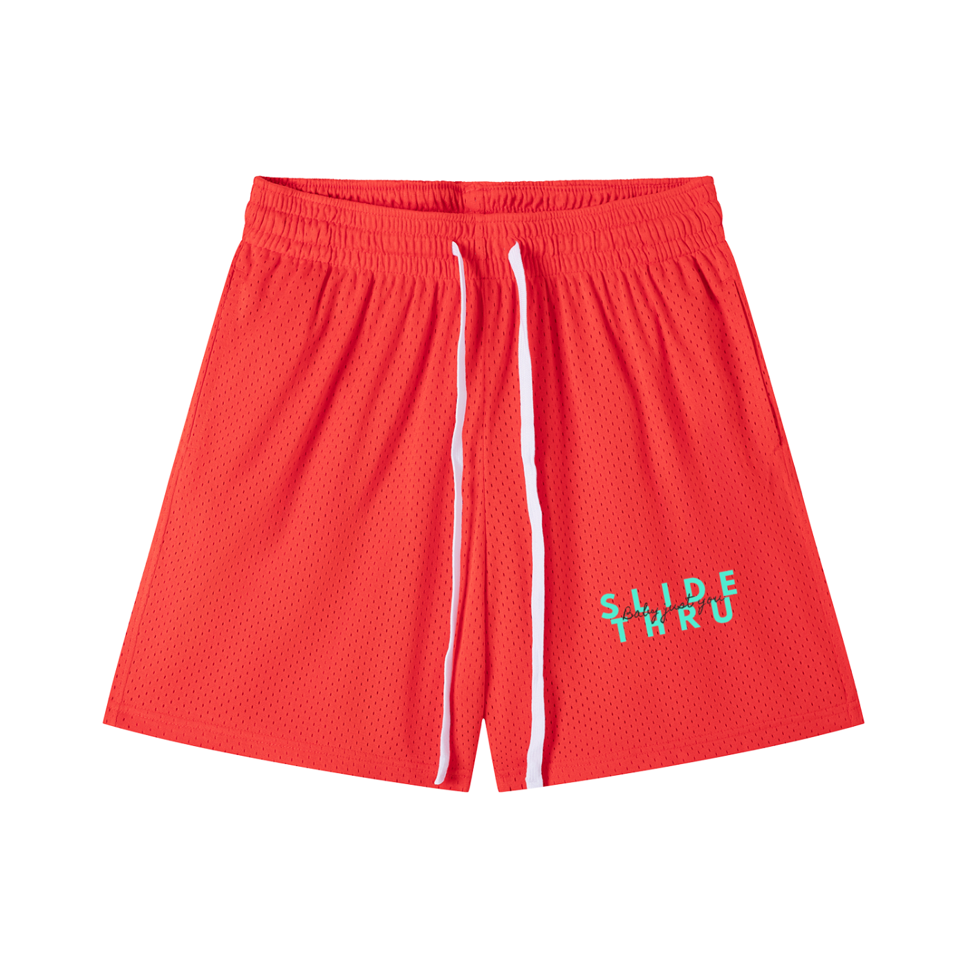 Mesh Drawstring Shorts