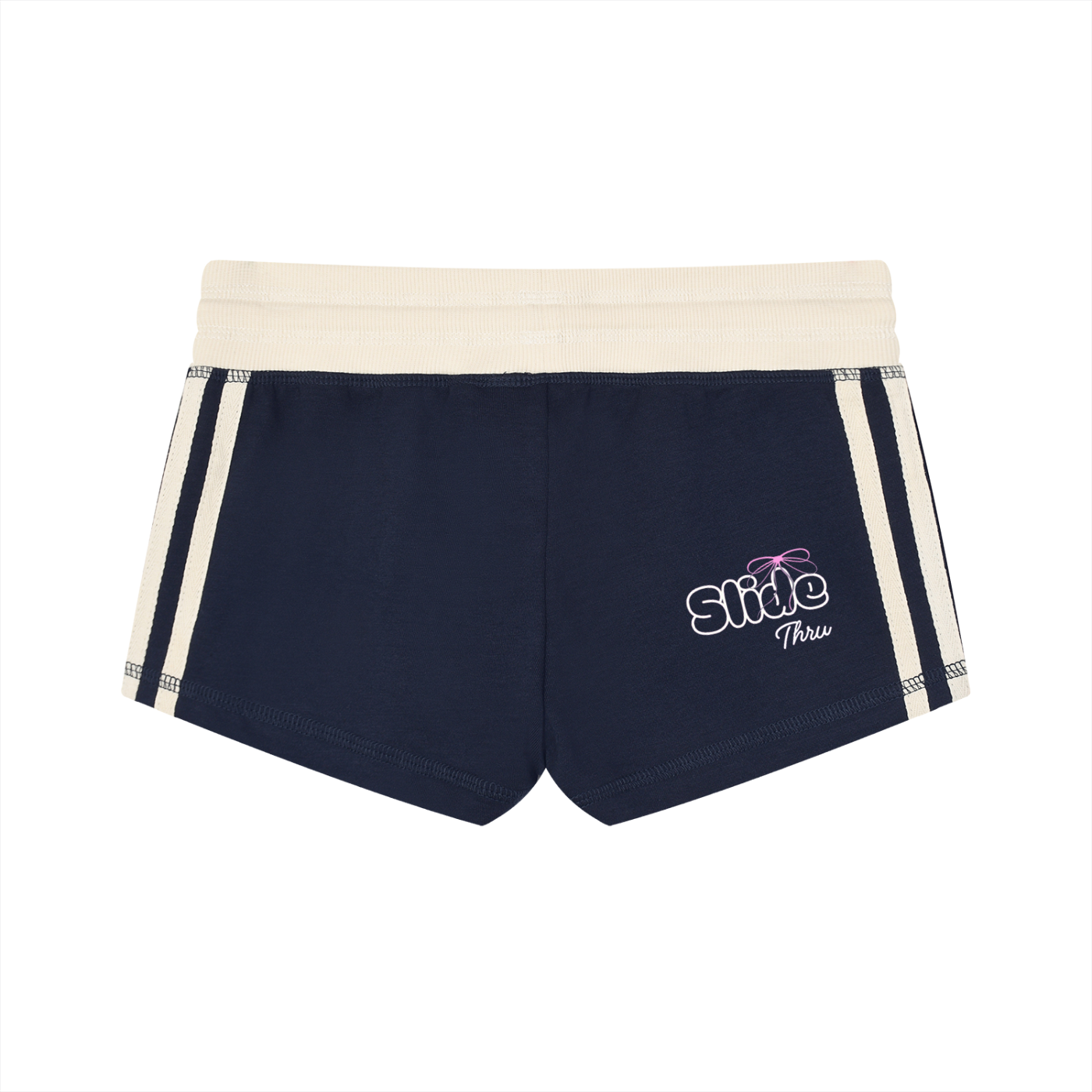 Women's Contrast Stripe Track Shorts