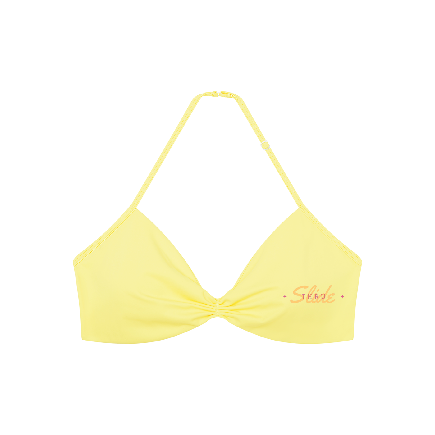 Women’s Ruched Halter-Neck Sports Bra