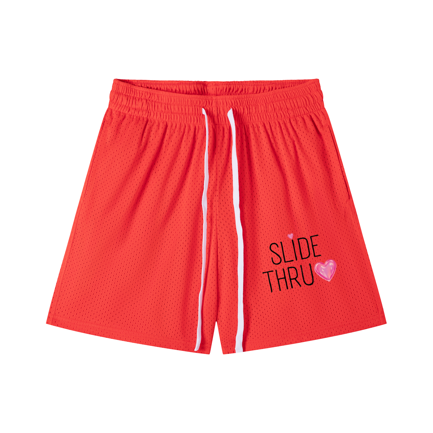 Mesh Drawstring Shorts