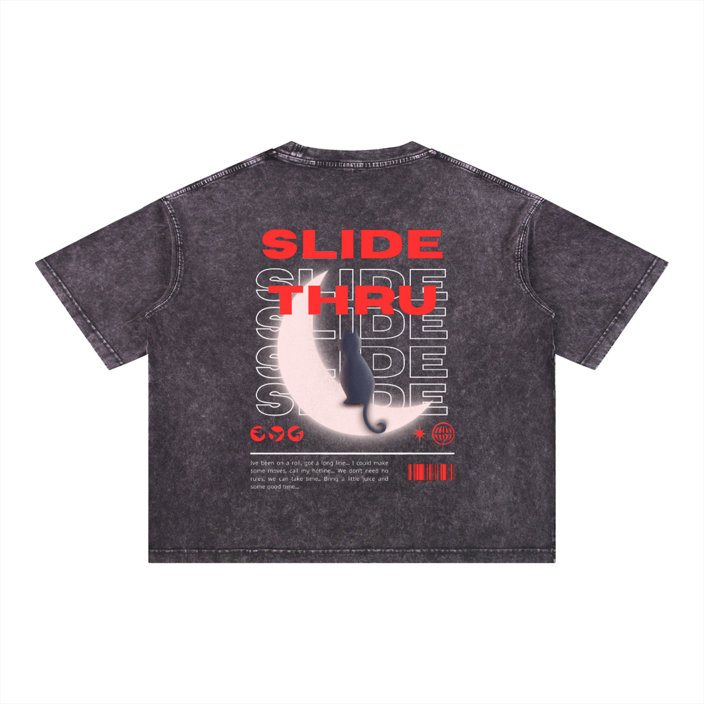 Mineral Wash Boxy Cotton T-Shirt