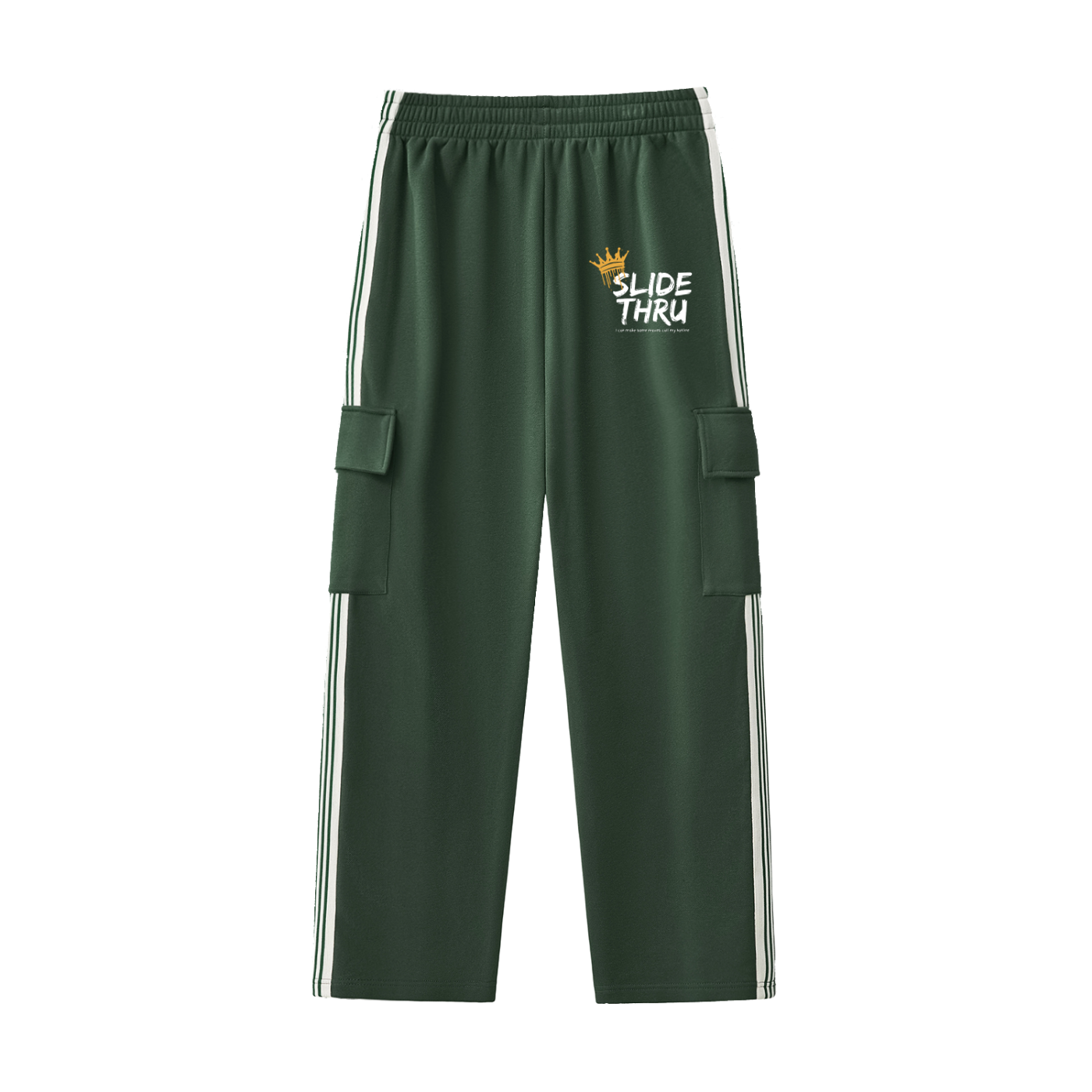 Side Stripe Straight-Leg Pants