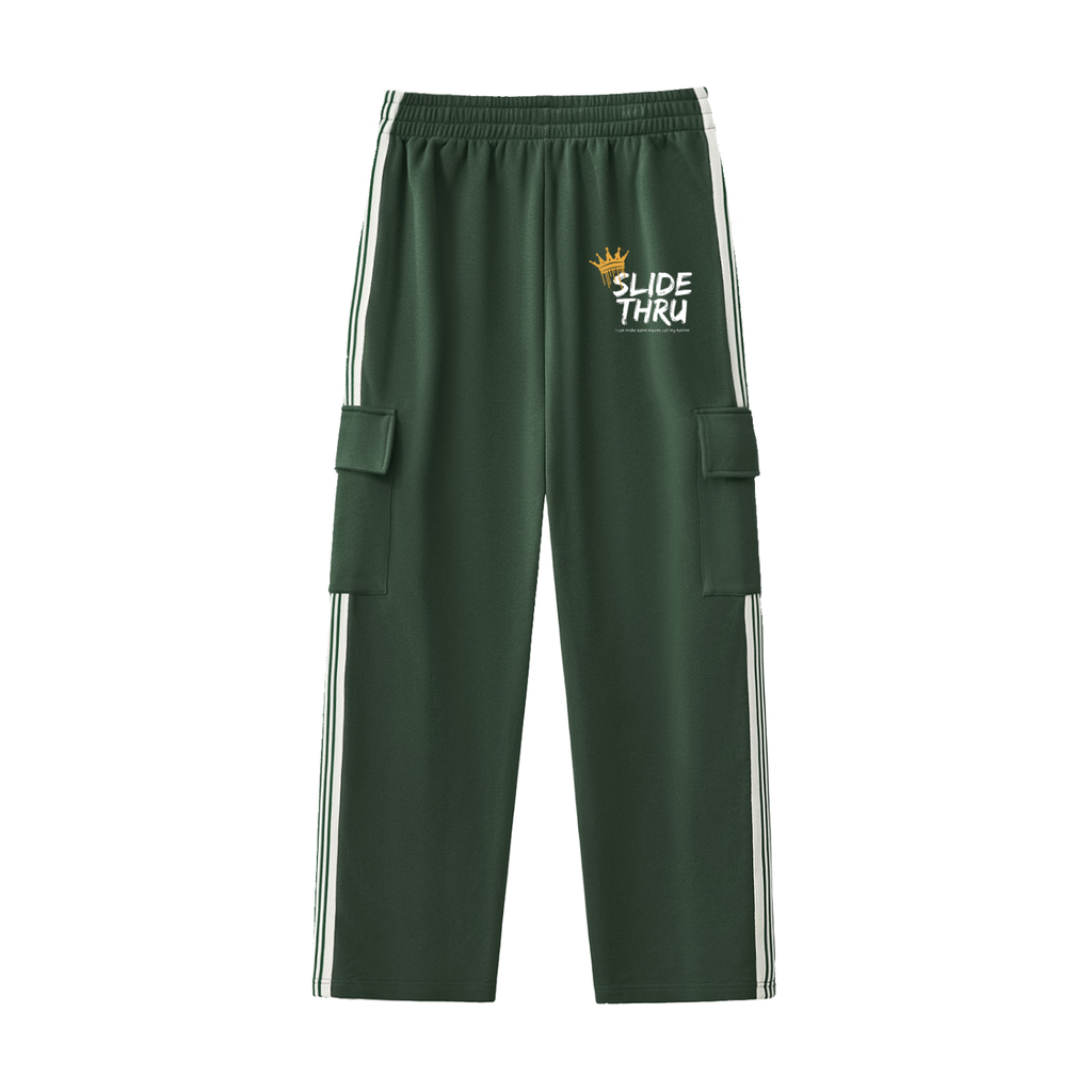 Side Stripe Straight-Leg Pants