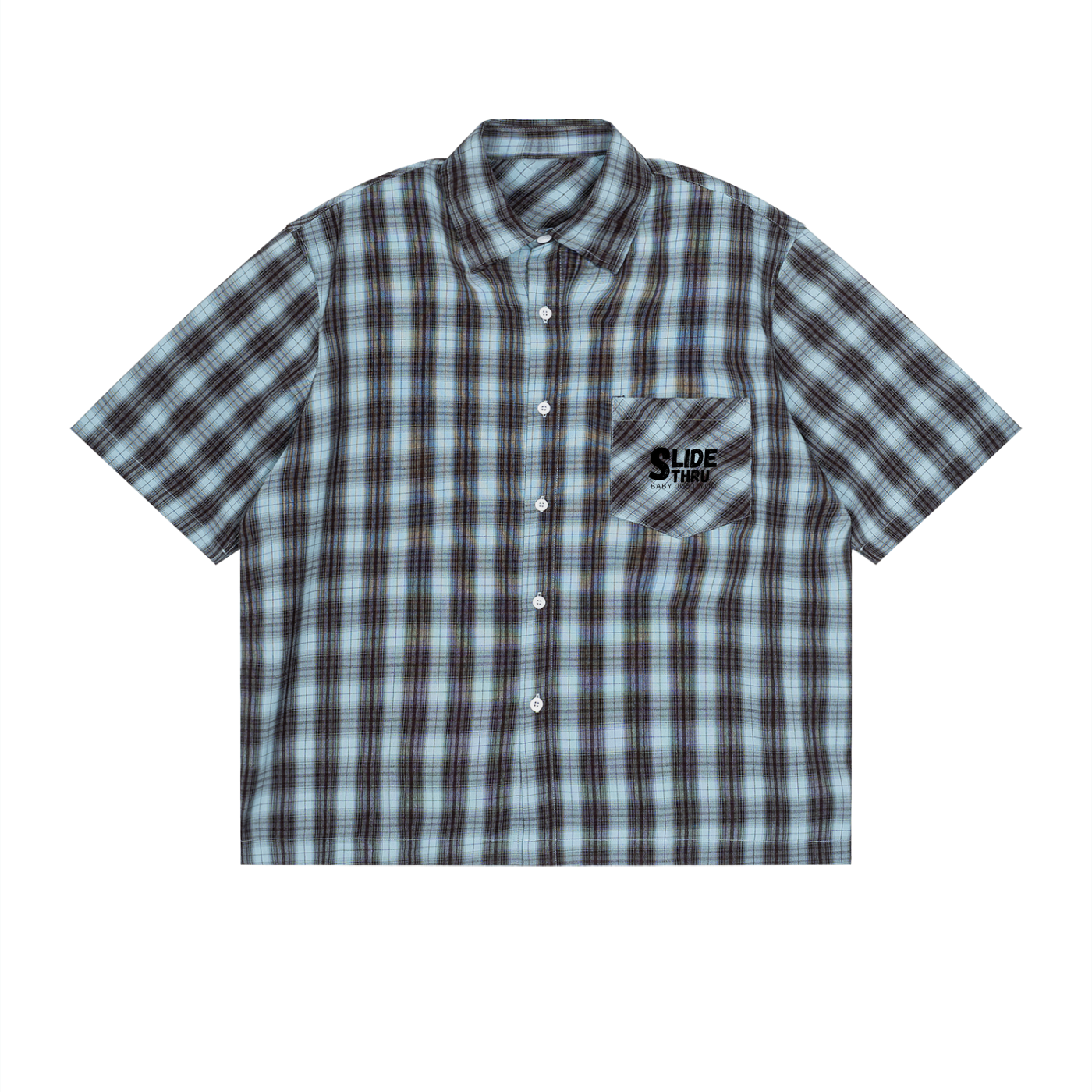 Unisex Boxy Plaid Short Sleeve Shirt