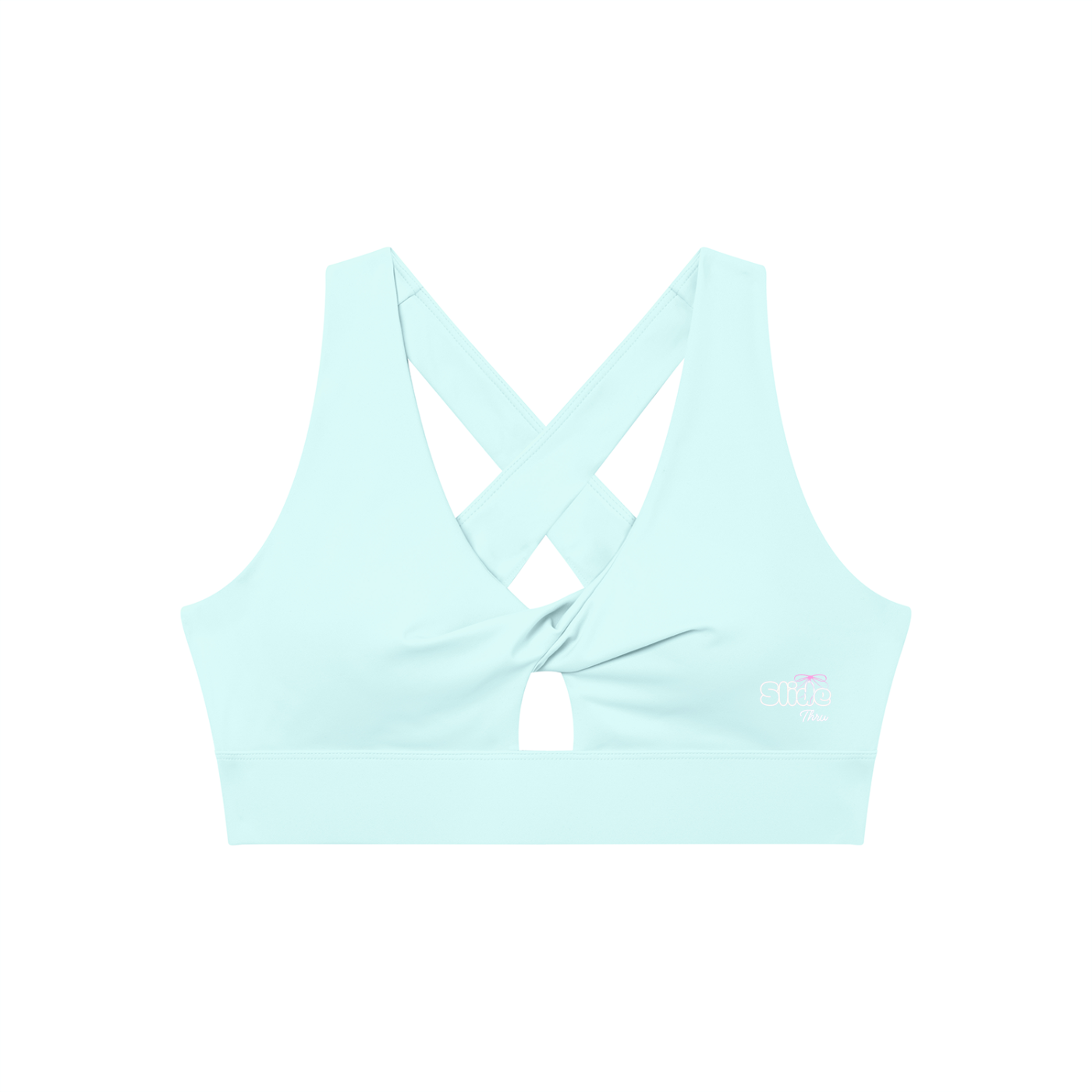 Women's Twist Front V-Neck Sports Bra