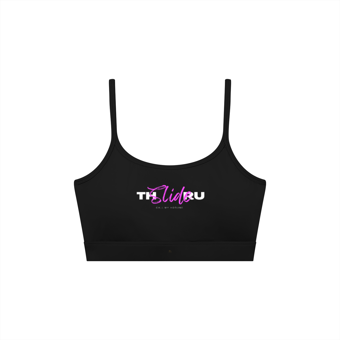 Women's Solid U-Neck Sports Bra
