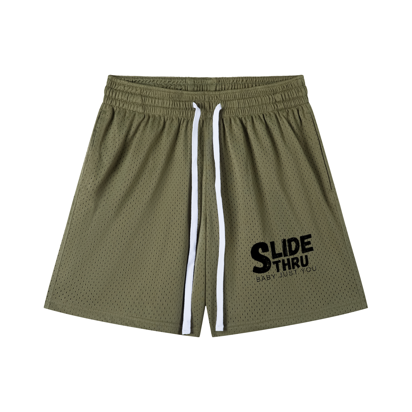 Mesh Drawstring Shorts