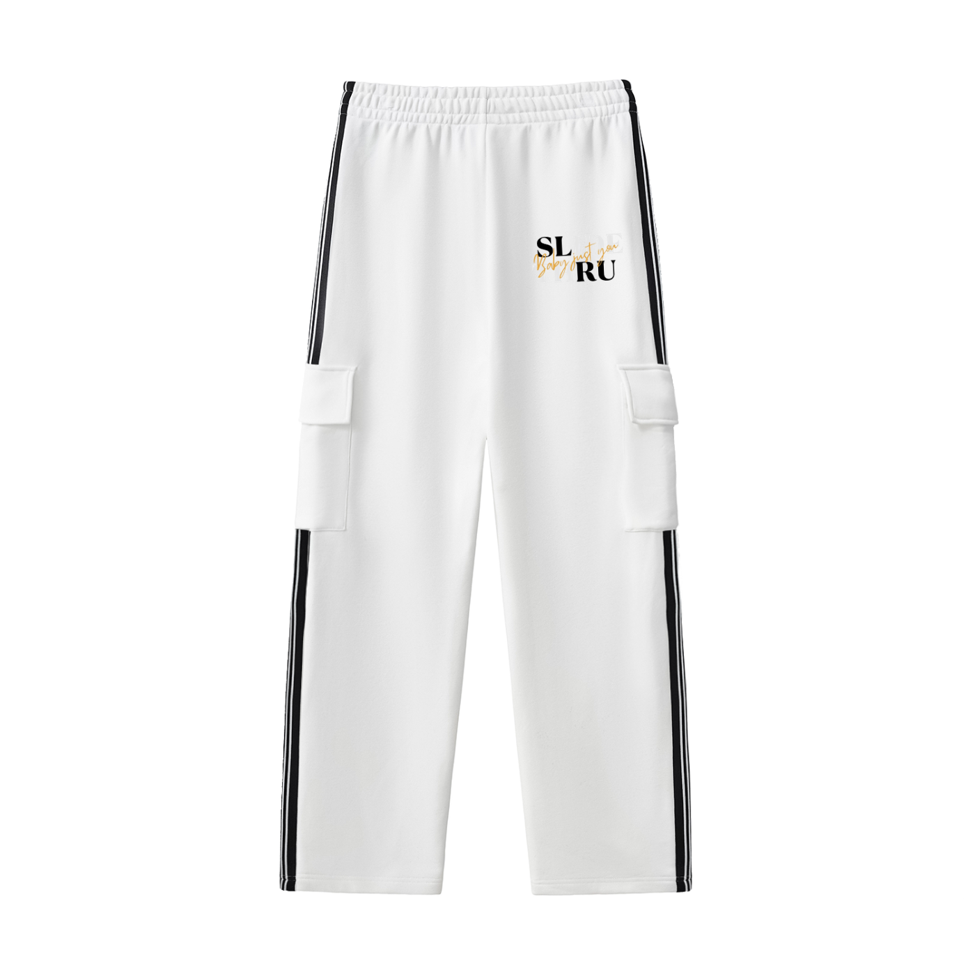 Side Stripe Straight-Leg Pants